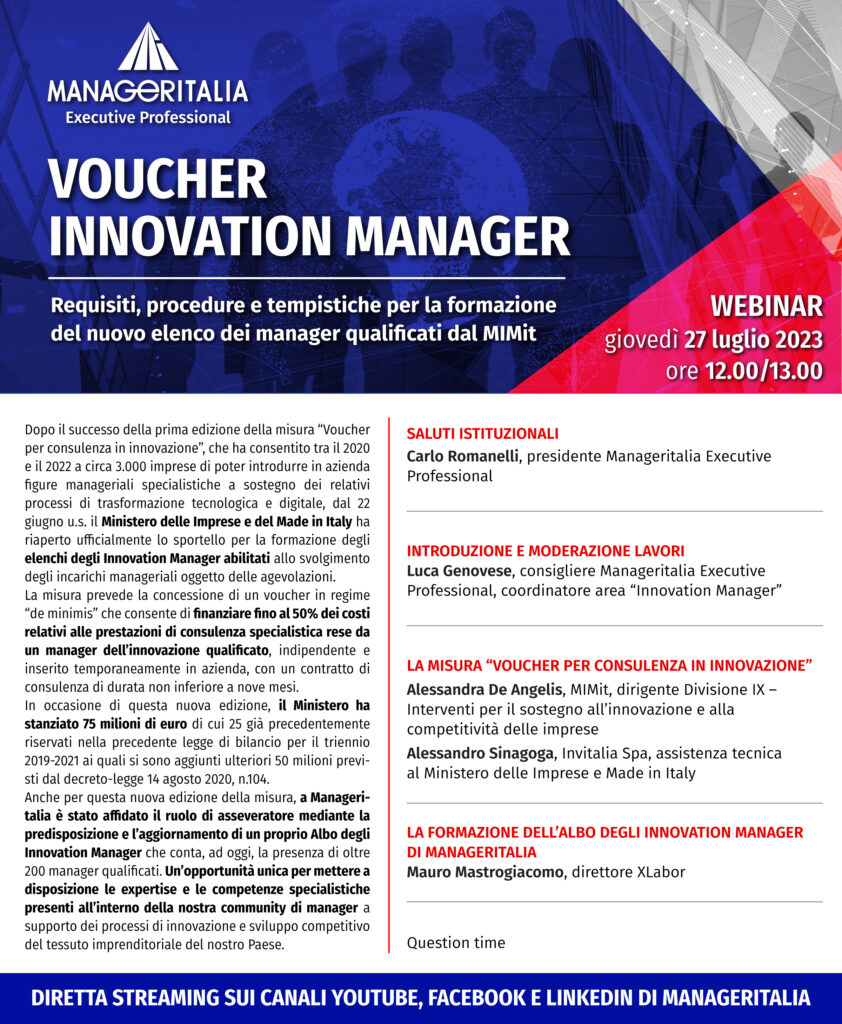 Voucher Innovation Manager - webinar