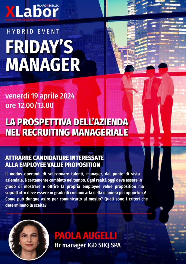 Locandina Friday's-Manager 19aprile 2024