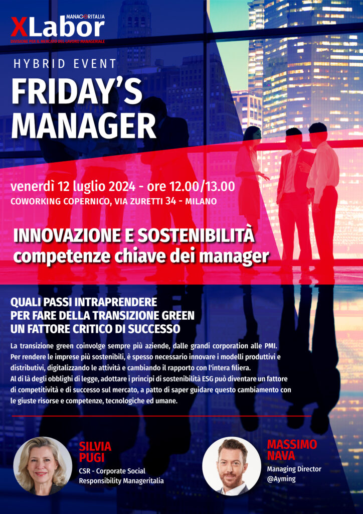 Locandina Friday's Manager 12 lugio 2024