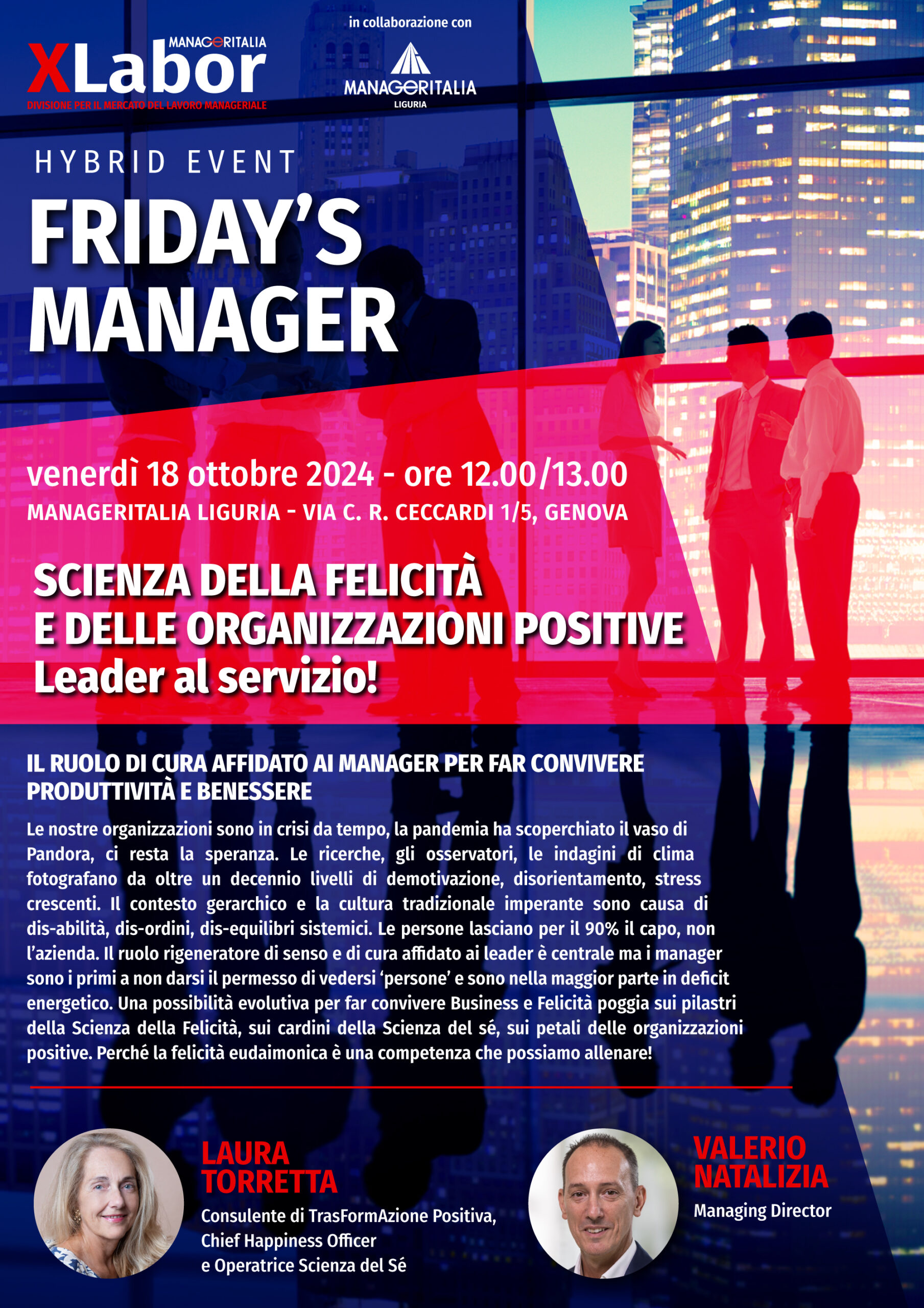 Locandina Friday's Manager 18 ott 2024